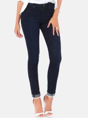Volcom Women's Skinny Jeans - Dark Blue size 7
